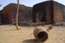 Burned shops in an Abandoned Village between Geneina and Sisi