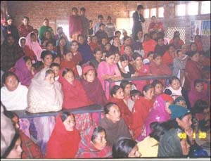 Photo: Our Daughter/Our Pride - a women's group participates in an orientation class to combat trafficking