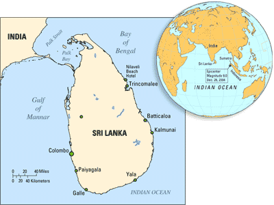 Sri Lanka location map