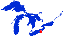 Presque Isle Bay AoC location map