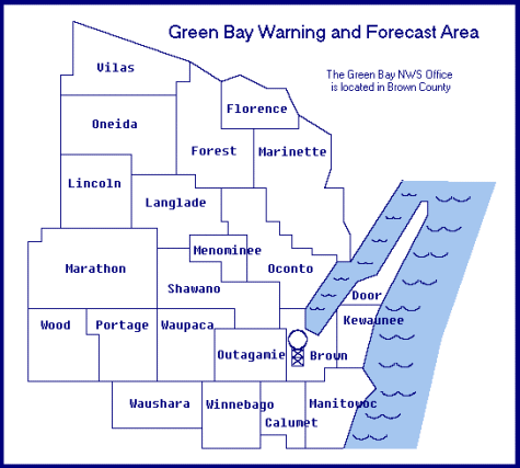 NWS Green Bay Forecast Area