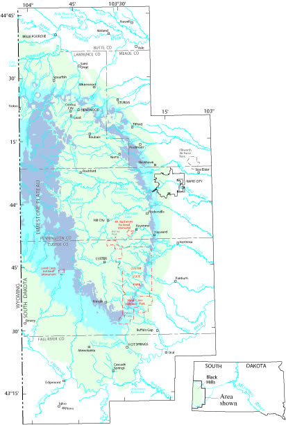 Black Hills Hydrology Study area