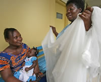 Insecticide treated bed net demonstration