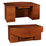 Concerto 72 in. Double Pedestal Desk with Drop Leaf