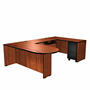 Harmony U-Shaped Left Return Workstation with Freestanding Conference End