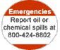 report oil or chemical spills at 800-424-8802