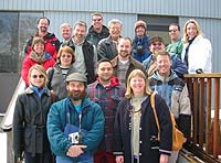 Susan Hageman, Program Director of the Institute for Science Instruction and Study (ISIS), and 16 high-school and middle-school science teachers from Connecticut visited the USGS' Woods Hole Field Center to learn about gas hydrates.