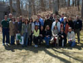 Bill Winters and Dave Mason with the science teachers from the Connecticut Institute for Science Instruction and Study