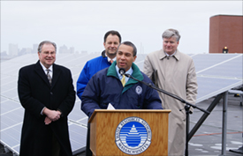 Governor Patrick at Deer Island