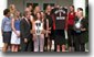 President George W. Bush welcomes the National Champion University of Nebraska-Lincoln Women's Volleyball team to the White House Thursday May 31. WHITE HOUSE PHOTO BY SUSAN STERNER