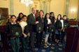 
March 5, 2008 -- Senator Lincoln joins Fort Smith-based ABF’s Jim Ingram and Washington-area school children at the last stop of ABF’s “Haul Across America” tour to help end childhood hunger. 