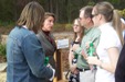 March 26, 2008 – Lincoln visits with participants and police officers at a child safety event at the Cooper-Anthony Mercy Child Advocacy Center in Hot Springs