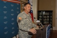 
 General William D. Wofford addresses the MacArthur Museum crowd
 