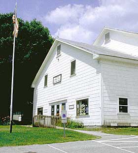 A ramp at a town hall entrance