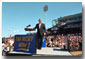 President Bush Speaks at Zephyr Field in New Orleans, Louisiana. White House photo by Paul Morse.