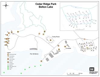 Cedar Ridge campground map 2 of 2 click for larger/printable image