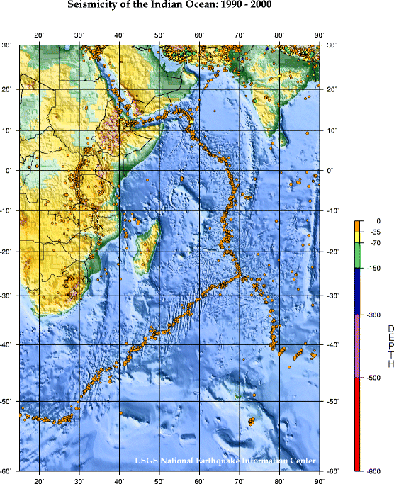 Seismicity of the Indian Ocean