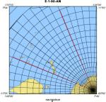 E-1-90-AN location map of where navigation equipment operated