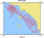 W-2-70-SC location map of where navigation equipment operated