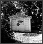 A rest stop for Greyhound bus passengers on the way from Louisville, Kentucky to Nashville, Tennessee, with separate


accommodations for colored passengers.