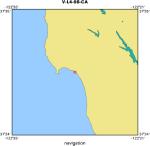 V-L4-98-CA location map of where navigation equipment operated