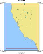 H-1-76-NC location map of where navigation equipment operated