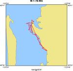 W-1-78-WA location map of where navigation equipment operated