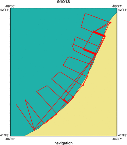 91013 map of where navigation equipment operated