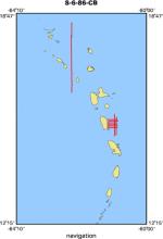 S-6-86-CB location map of where navigation equipment operated