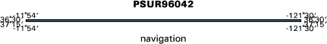 PSUR96042 map of where navigation equipment operated