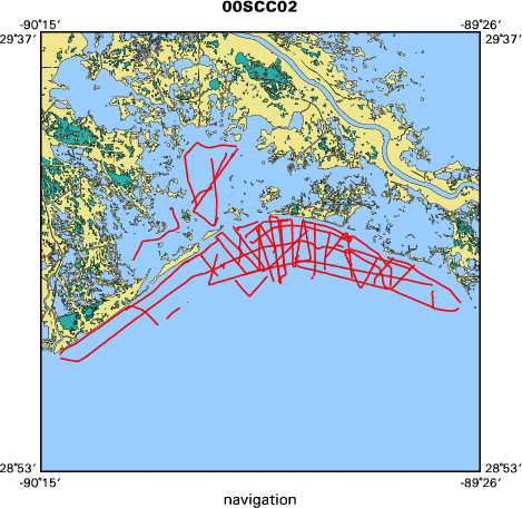 00SCC02 map of where navigation equipment operated