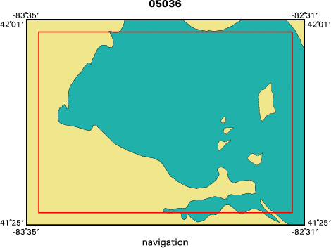 05036 map of where navigation equipment operated