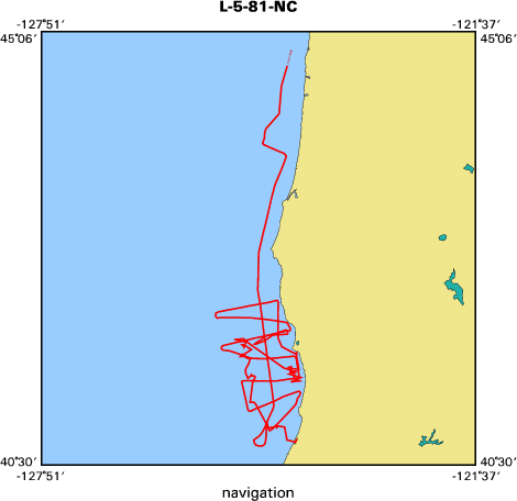 L-5-81-NC map of where navigation equipment operated