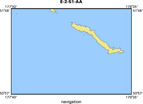 E-2-51-AA map of where navigation equipment operated
