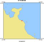 U-14-98-OA location map of where navigation equipment operated