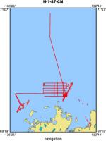 H-1-87-CN location map of where navigation equipment operated