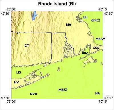 Map of Atlas area: ri, regions