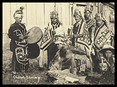 Native Americans in ceremonial dress