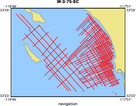 W-3-75-SC map of where navigation equipment operated