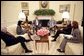 President George W. Bush meets with U.S. Ambassador to Iraq Dr. Zalmay Khalilzad in the Oval Office Wednesday, Oct. 26, 2005. White House photo by Eric Draper