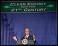 President George W. Bush delivers his remarks on energy initiatives following his tour of the Browns Ferry Nuclear Plant in Athens, Ala., Thursday, June 21, 2007. Speaking about the energy needs of the nation President Bush said, “Nuclear power is America’s third leading source of electricity. It provides nearly 20 percent of our country’s electricity. Nuclear power is clean. It’s clean, domestic energy.” White House photo by Chris Greenberg