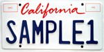 Photo of the Environmental License Plate