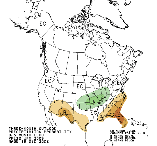 Latest 90 Day Precipitation Outlook