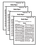 Multiple Congressional Record Daily Digest Issues