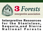 3 Forests Interpretive Association logo - Exits Sequoia National Forest website