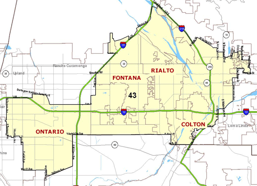 Interactive Map of 43rd District of California