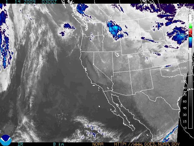 Regional Infrared Satellite Image - Click to enlarge