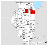 Map of Declared Counties for Disaster 1513