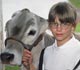 A Girl and Her Brown Swiss Heifer