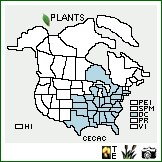 Distribution of Cercis canadensis L. var. canadensis. . Image Available. 